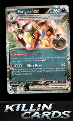 Farigiraf ex - 108/162 108/162 Pokemon Double Rare SV05: Temporal Forces Card NM