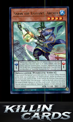 1st Edition Saion the Vaylantz Archer TAMA-EN002 YuGiOh Rare Tactical Masters Ca