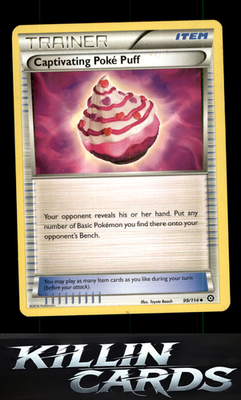 Captivating Poke Puff 99/114 Pokemon Uncommon XY - Steam Siege Card LP