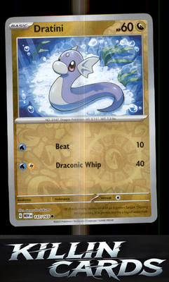Reverse Holofoil Dratini 147/165 Pokemon Common SV: Scarlet & Violet 151 Card NM