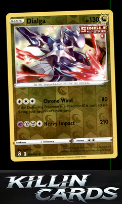Reverse Holofoil Dialga 112/203 Pokemon Holo Rare SWSH07: Evolving Skies Card NM