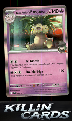 Team Rocket's Exeggutor 078/217 Pokemon Rare ME: Ascended Heroes Card NM