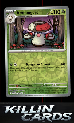 Reverse Holofoil Amoonguss 010/197 Pokemon Uncommon SV03: Obsidian Flames Card N