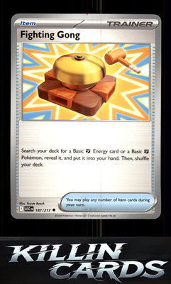 Fighting Gong 187/217 Pokemon Uncommon ME: Ascended Heroes Card LP