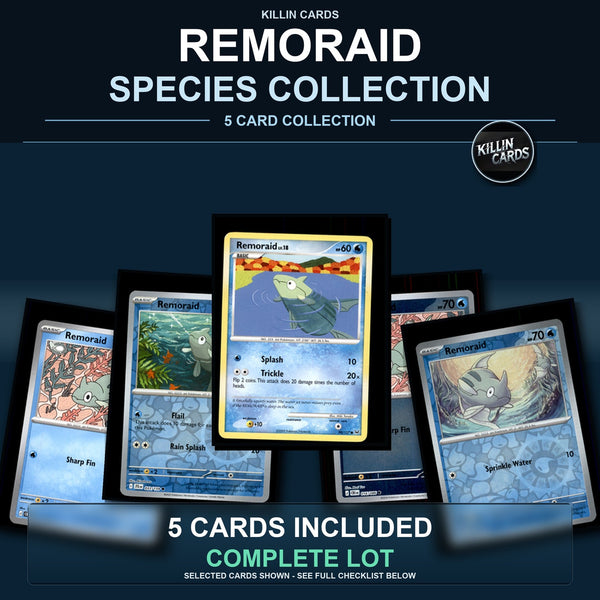 Pokemon TCG Remoraid Species Collection 5 Different Cards