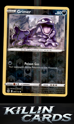 Reverse Holofoil Grimer 084/172 Pokemon Common SWSH09: Brilliant Stars Card NM