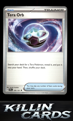 Tera Orb 189/191 Pokemon Uncommon SV08: Surging Sparks Card NM
