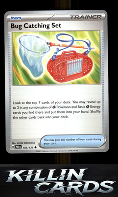 Bug Catching Set 102/131 Pokemon Uncommon SV: Prismatic Evolutions Card NM
