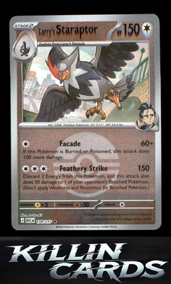 Reverse Holofoil Larry's Staraptor - 170/217 (Poke Ball) 170/217 Pokemon Rare ME