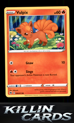 Vulpix 06/73 Pokemon Common Champion's Path Card NM