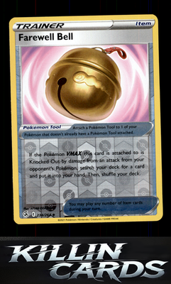 Reverse Holofoil Farewell Bell 234/264 Pokemon Uncommon SWSH08: Fusion Strike Ca