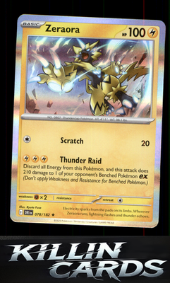 Zeraora 078/182 Pokemon Rare SV10: Destined Rivals Card NM