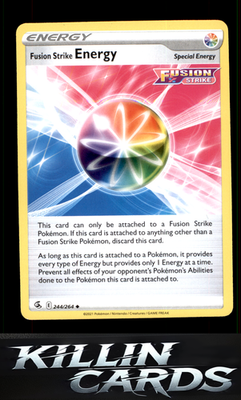 Fusion Strike Energy 244/264 Pokemon Uncommon SWSH08: Fusion Strike Card NM