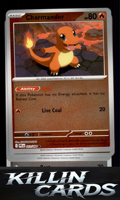 Reverse Holofoil Charmander 011/094 Pokemon Common ME02: Phantasmal Flames Card