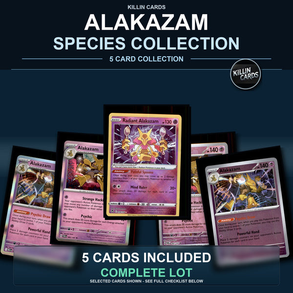 Pokemon TCG Alakazam Species Collection 5 Different Cards
