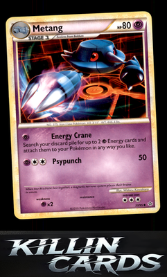 Metang 33/95 Pokemon Uncommon Unleashed Card LP