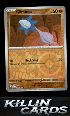 Reverse Holofoil Glimmet 108/167 Pokemon Common SV06: Twilight Masquerade Card N