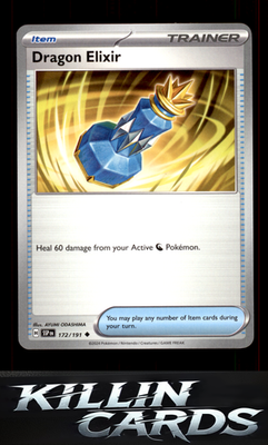 Dragon Elixir 172/191 Pokemon Uncommon SV08: Surging Sparks Card NM
