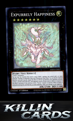 Expurrely Happiness amde-en017 YuGiOh Super Rare Amazing Defenders Card