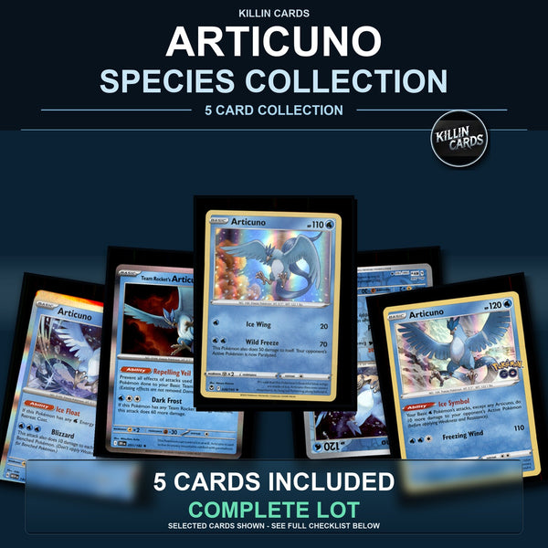 Pokemon TCG Articuno Species Collection 5 Different Cards