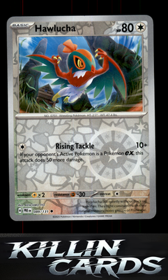 Reverse Holofoil Hawlucha 089/131 Pokemon Uncommon SV: Prismatic Evolutions Card
