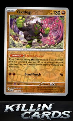 Reverse Holofoil Okidogi 111/167 Pokemon Rare SV06: Twilight Masquerade Card NM