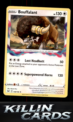 Bouffalant 148/196 Pokemon Rare SWSH11: Lost Origin Card NM