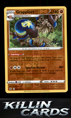 Reverse Holofoil Grapploct 092/198 Pokemon Holo Rare SWSH06: Chilling Reign Card