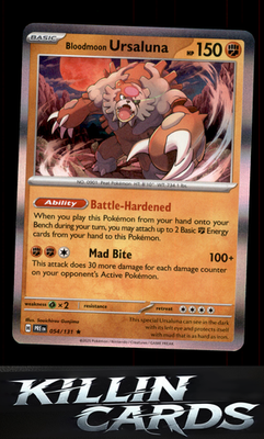 Bloodmoon Ursaluna 054/131 Pokemon Rare SV: Prismatic Evolutions Card NM
