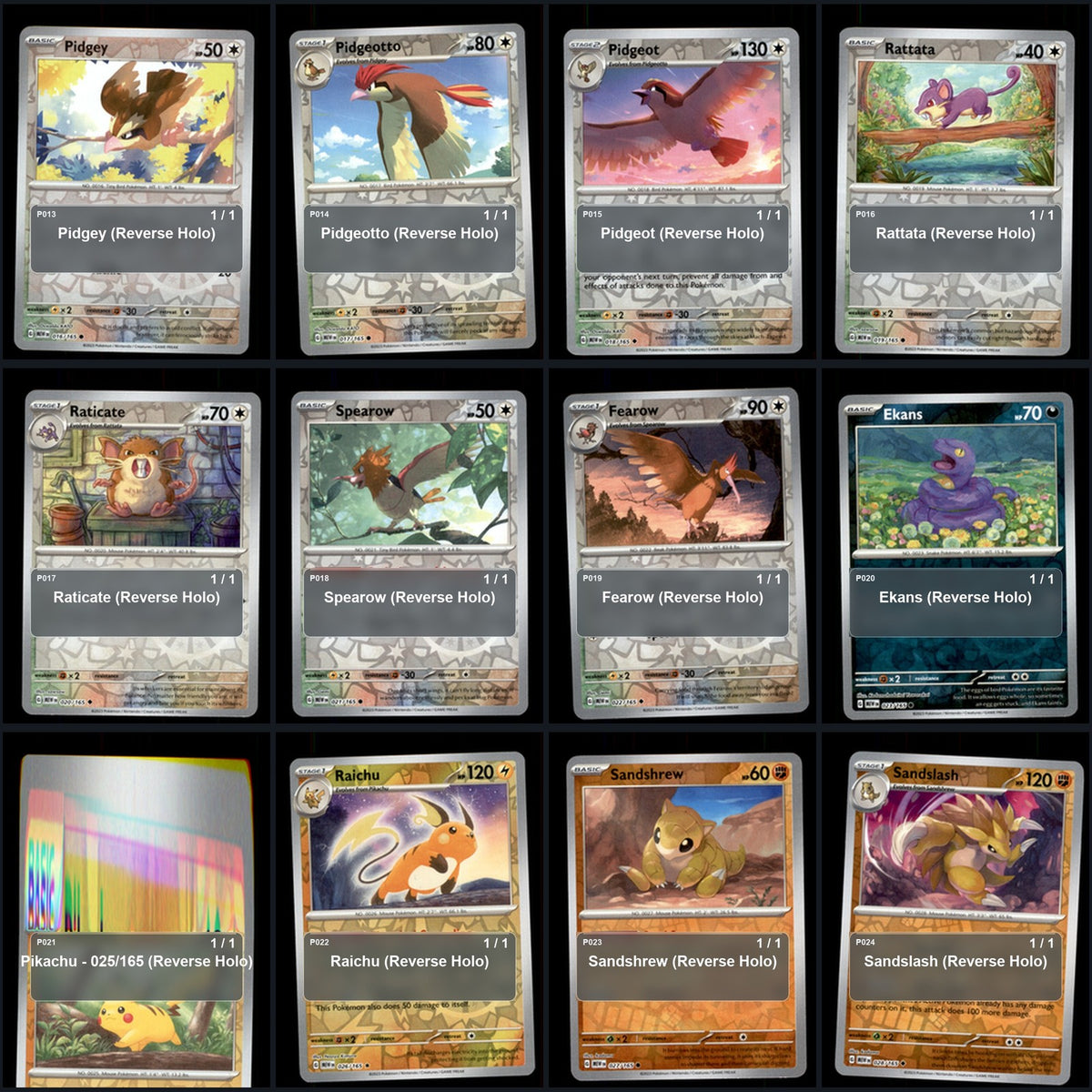 Pokemon TCG SV: Scarlet & Violet 151 Reverse Holo Master Set 114 Reverse Holo