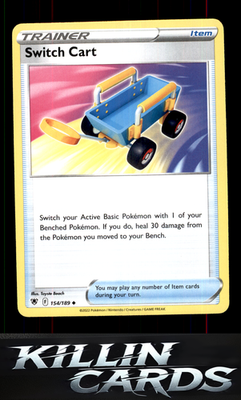 Switch Cart 154/189 Pokemon Uncommon SWSH10: Astral Radiance Card NM