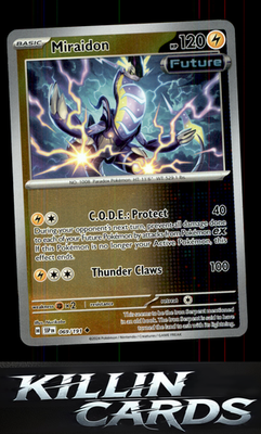Reverse Holofoil Miraidon 069/191 Pokemon Uncommon SV08: Surging Sparks Card NM