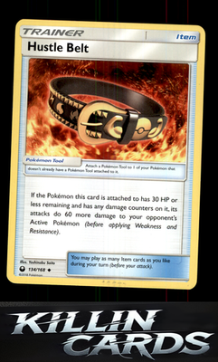 Hustle Belt 134/168 Pokemon Uncommon SM - Celestial Storm Card LP