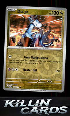 Dialga 135/191 Pokemon Rare SV08: Surging Sparks Card NM