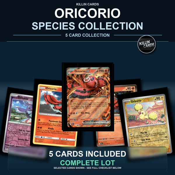 Pokemon TCG Oricorio Species Collection 5 Different Cards