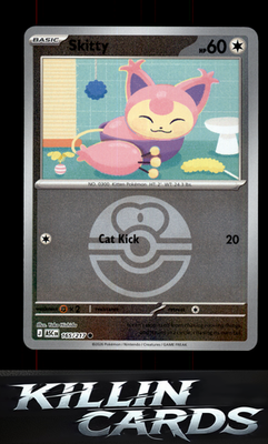 Reverse Holofoil Skitty (Love Ball) 165/217 Pokemon Common ME: Ascended Heroes C