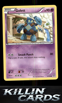 Golett 34/98 Pokemon Common XY - Ancient Origins Card NM