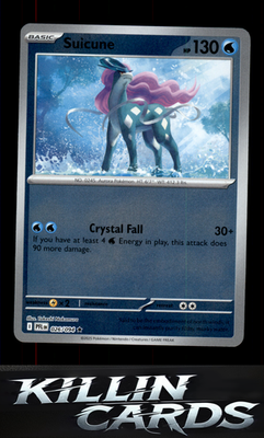 Reverse Holofoil Suicune 026/094 Pokemon Rare ME02: Phantasmal Flames Card NM