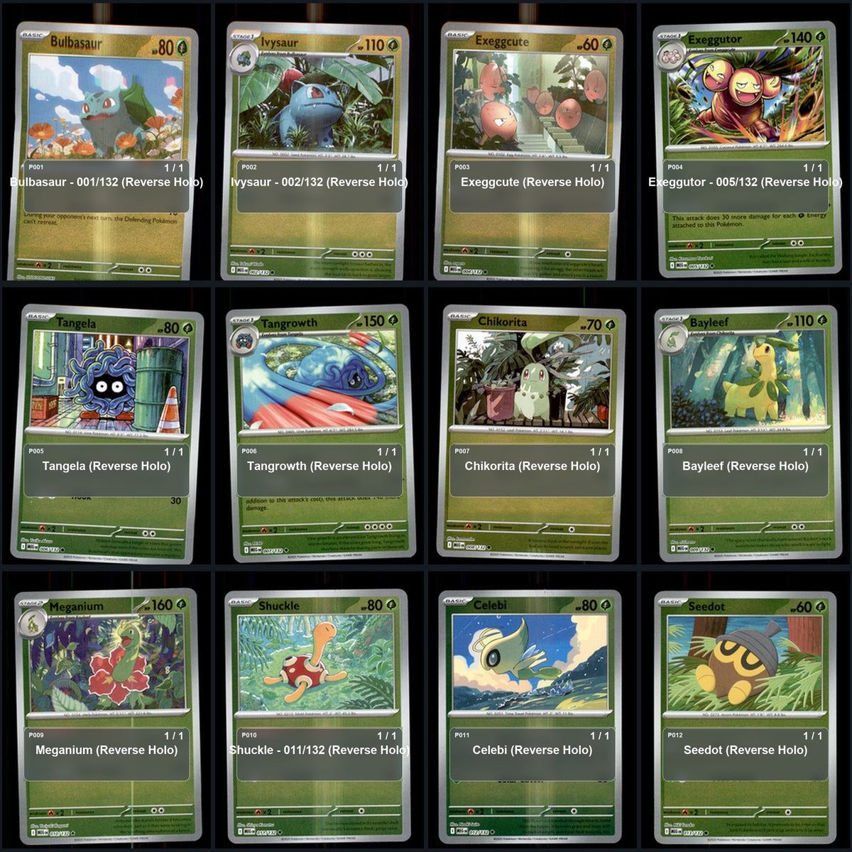 Pokemon TCG ME01: Mega Evolution Reverse Holo Master Set 116 Reverse Holo Card