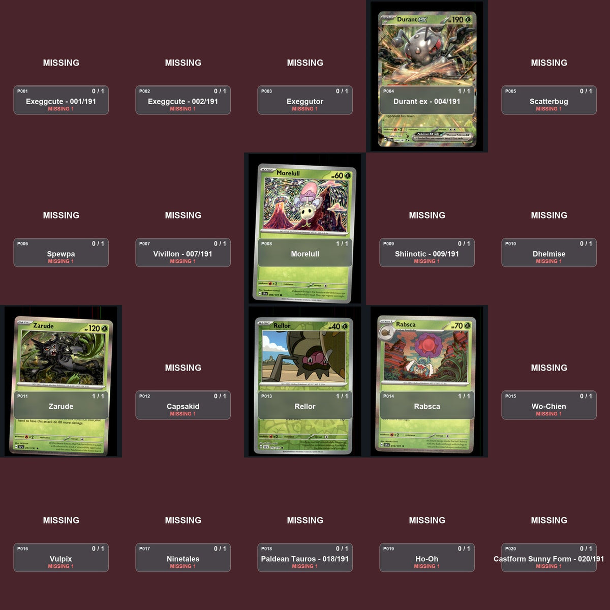 Pokemon TCG SV08: Surging Sparks Partial Master Set Lot 216 Cards Master Set