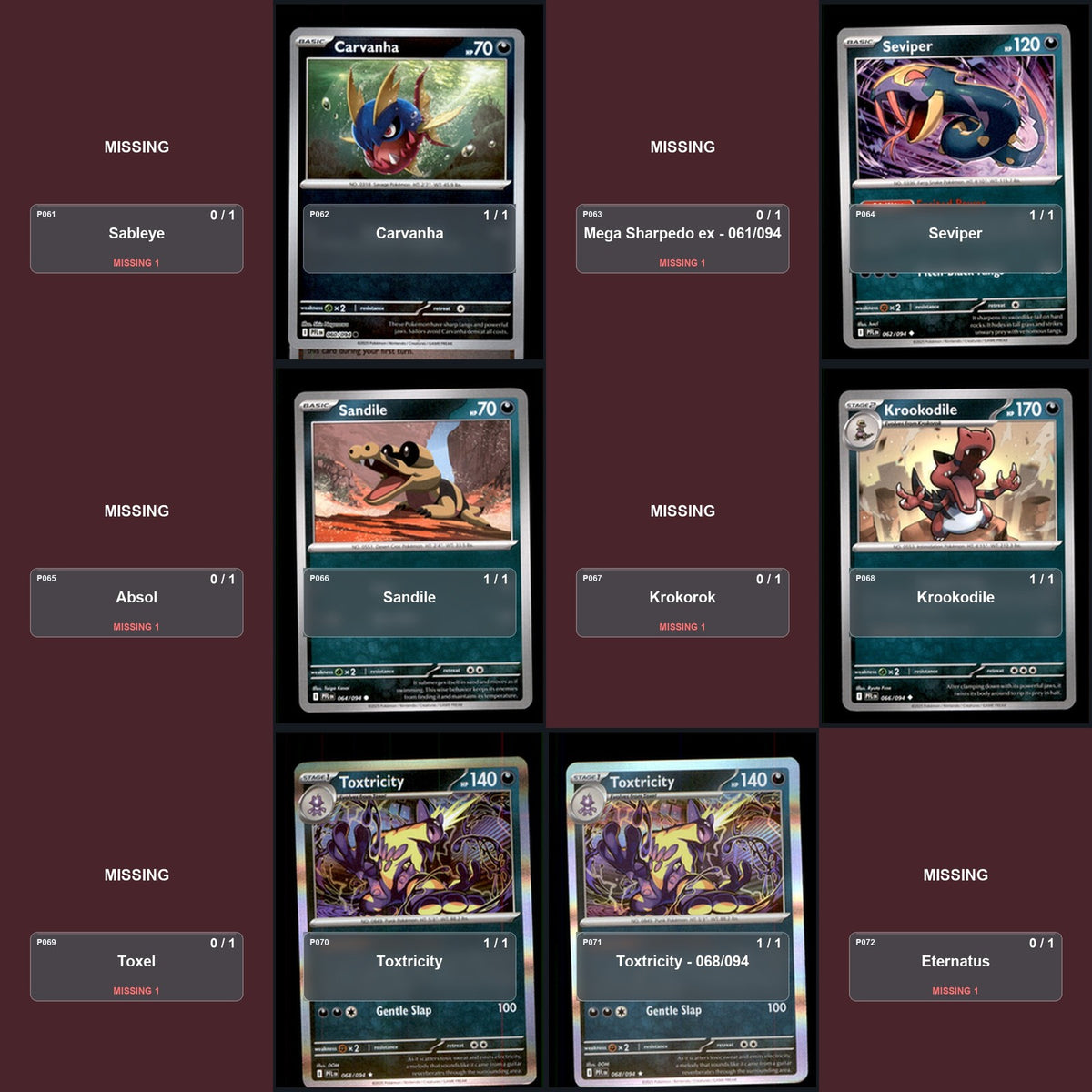 Pokemon TCG ME02: Phantasmal Flames Partial Master Set Lot 145 Cards Master Set