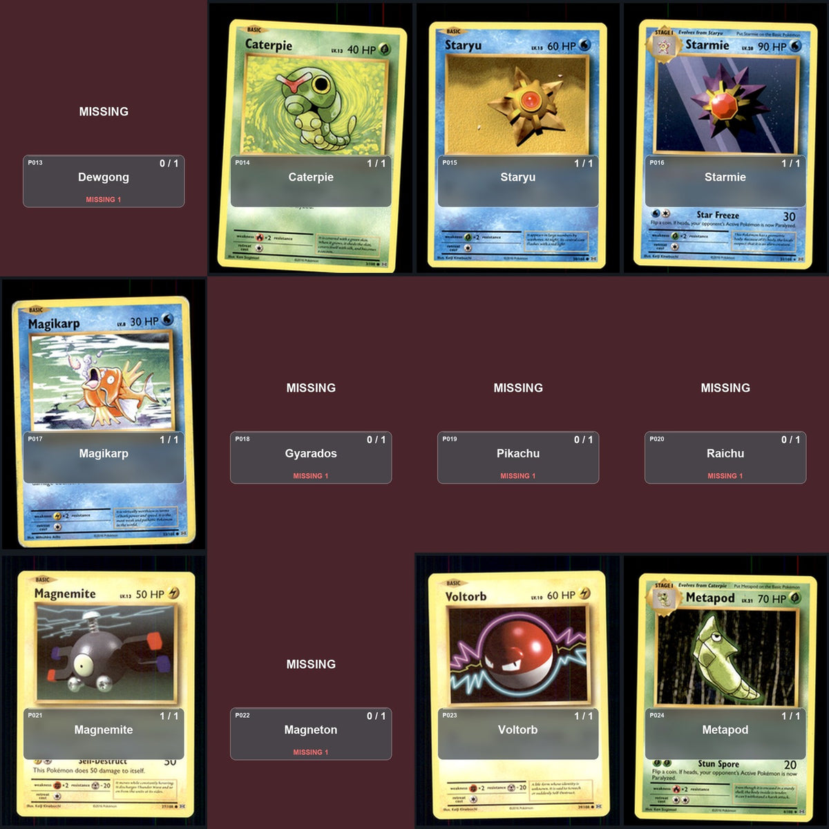Pokemon TCG XY - Evolutions C/UC/R Standard Set 60 Cards