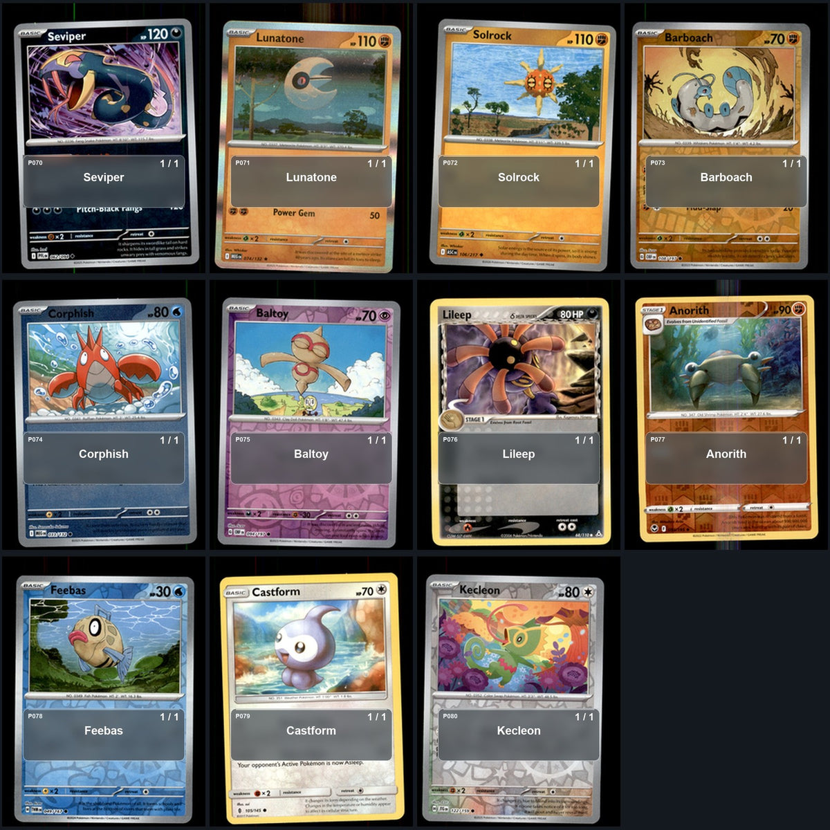Pokemon TCG Generation 3 Hoenn Pokemon Pokedex Set 127 Cards Collection