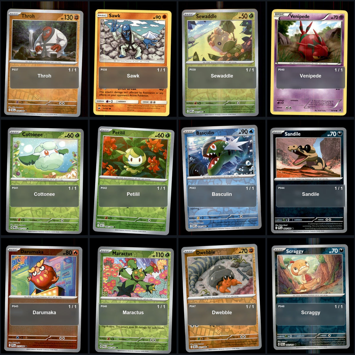 Pokemon TCG Generation 5 Unova Pokemon Pokedex Set 155 Cards Collection