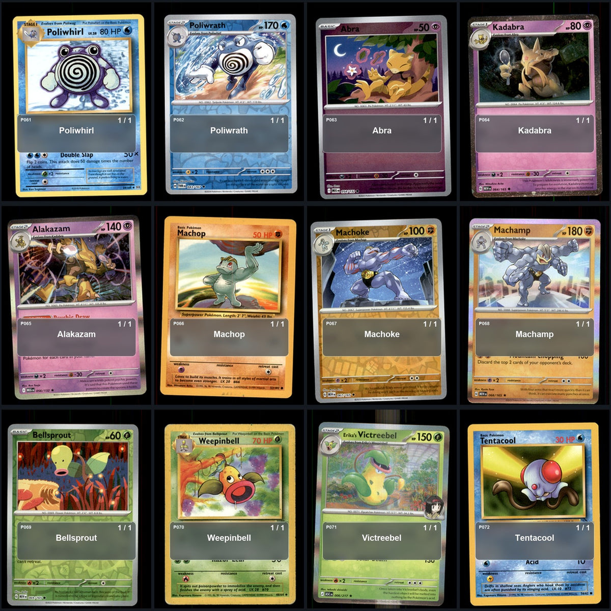 Pokemon TCG Generation 1 Kanto Pokemon Pokedex Set 148 Cards Collection