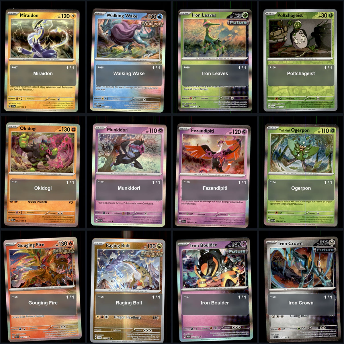 Pokemon TCG Generation 9 Paldea Pokemon Pokedex Set 118 Cards Collection