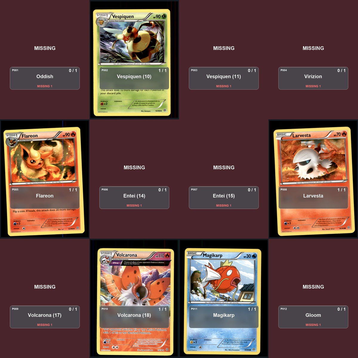 Pokemon TCG XY - Ancient Origins C/UC/R Standard Set 38 Cards