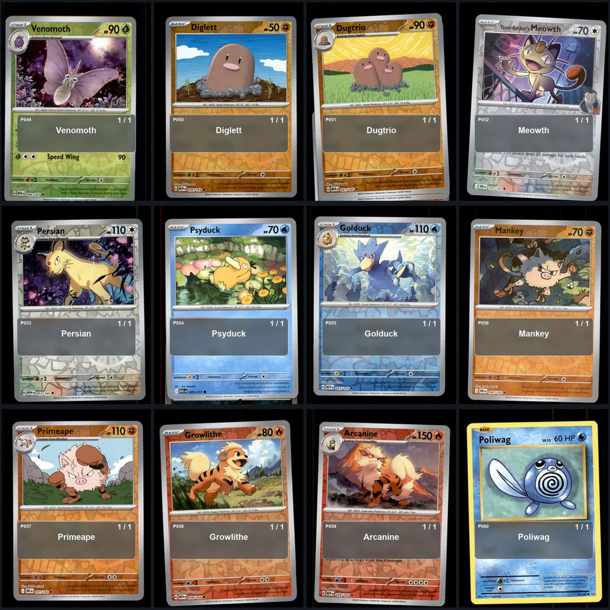 Pokemon TCG Generation 1 Kanto Pokemon Pokedex Set 148 Cards Collection