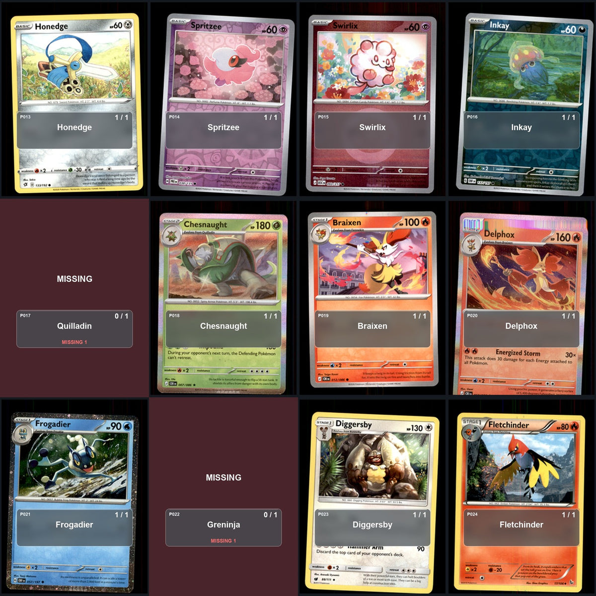 Pokemon TCG Generation 6 Kalos Pokemon Pokedex Set 67 Cards Collection