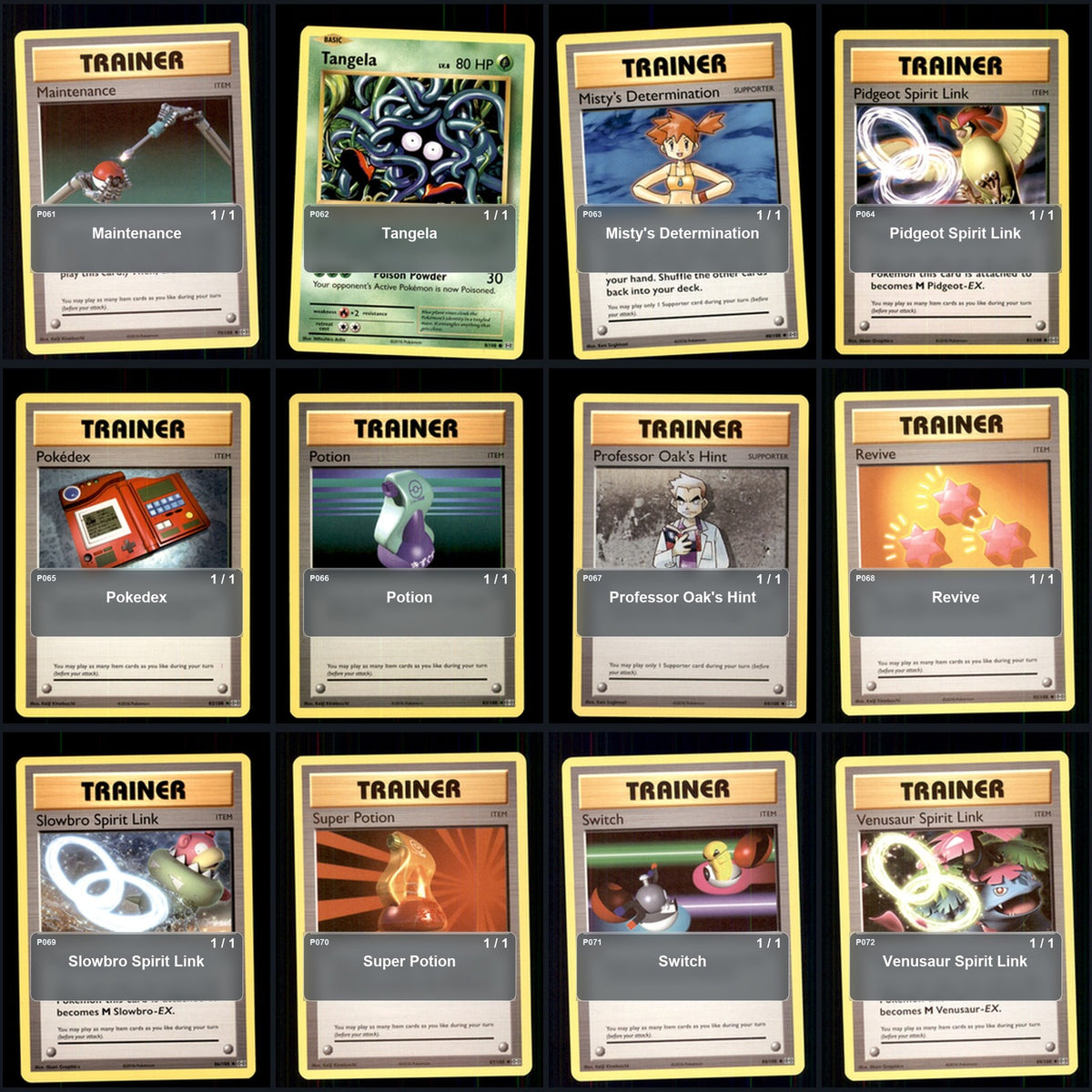 Pokemon TCG XY - Evolutions C/UC/R Standard Set 60 Cards